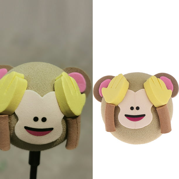 1Pc Cute monkey car suv antenna pen topper aerial EVA ball decor toy gift_ti